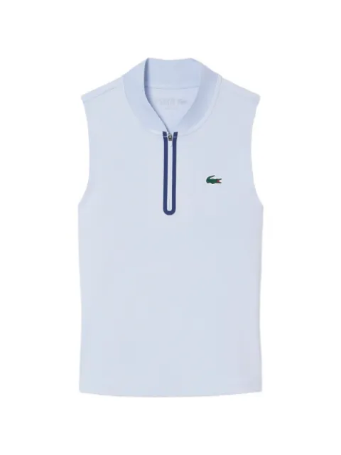 Lacoste zip sleeveless sports top