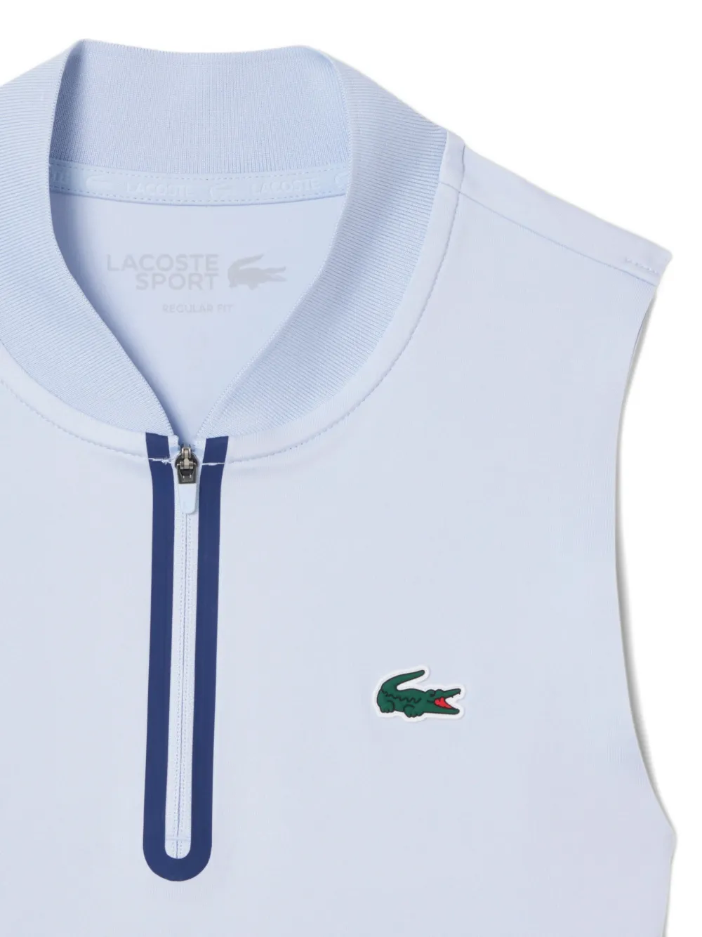 Lacoste Mouwloze sporttop met rits Blauw