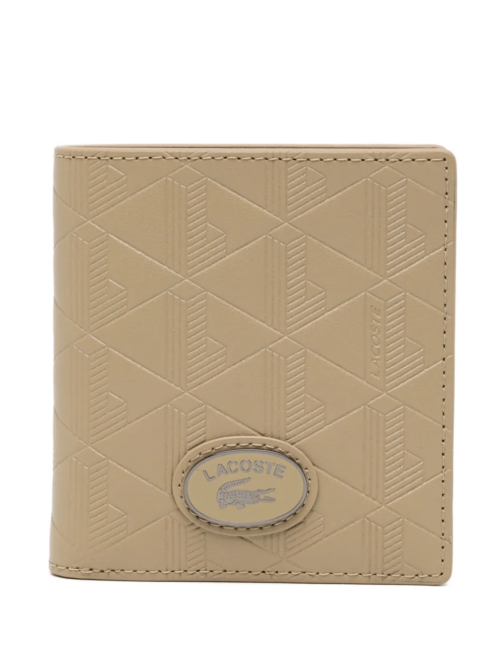 Lacoste Viennois Compact Wallet In Neutral