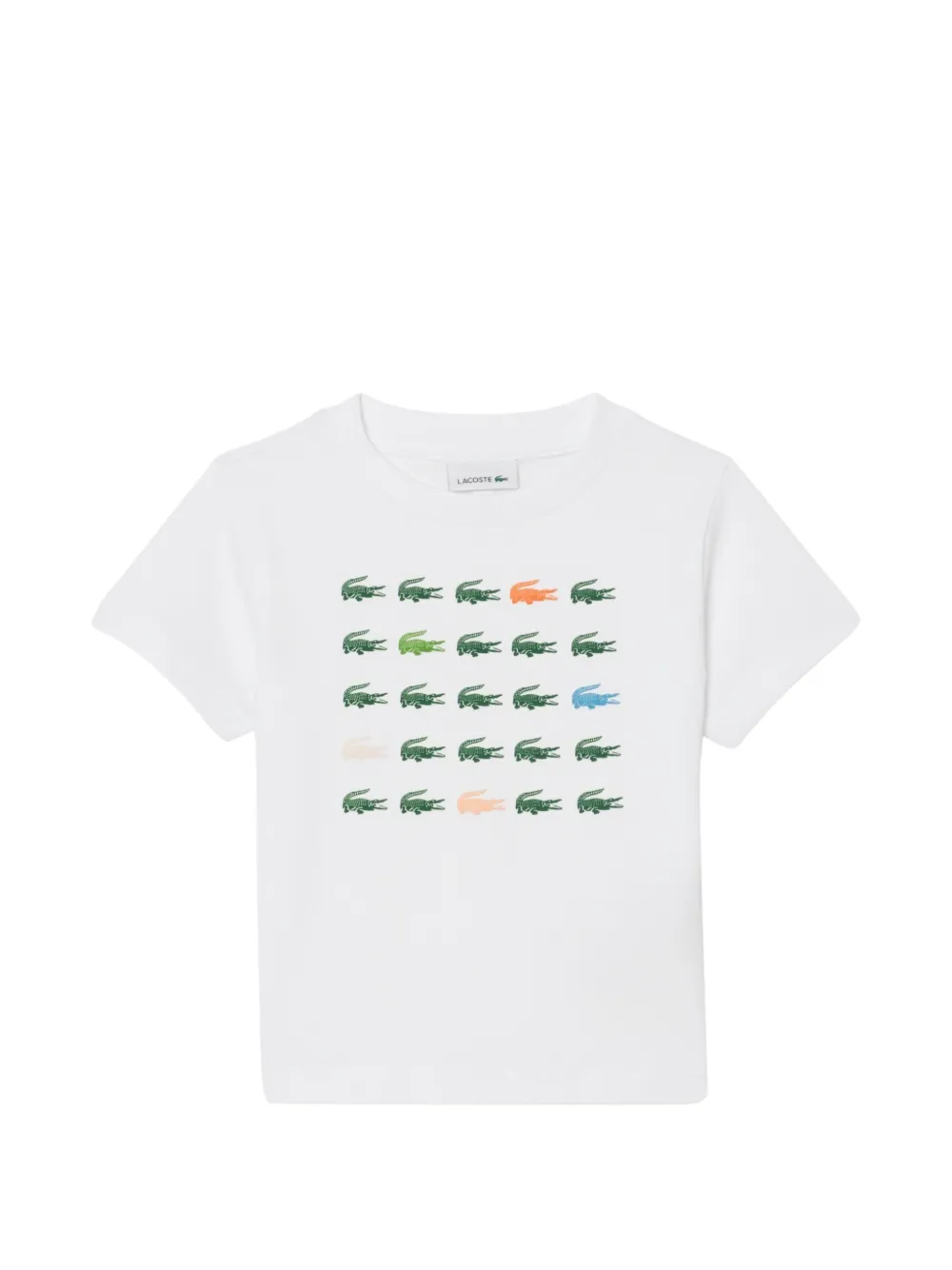 Lacoste round-neck logo T-shirt - Bianco