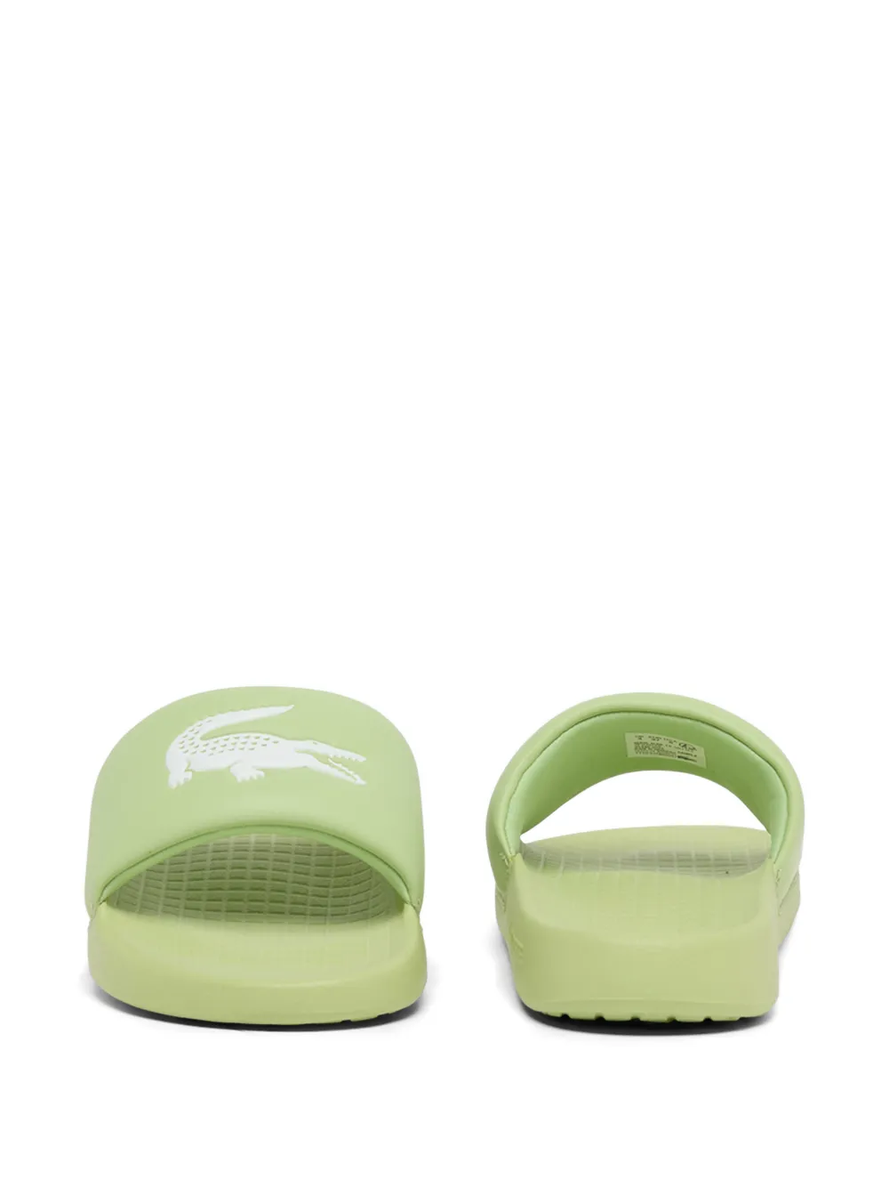 Lacoste Serve slippers met logo Groen