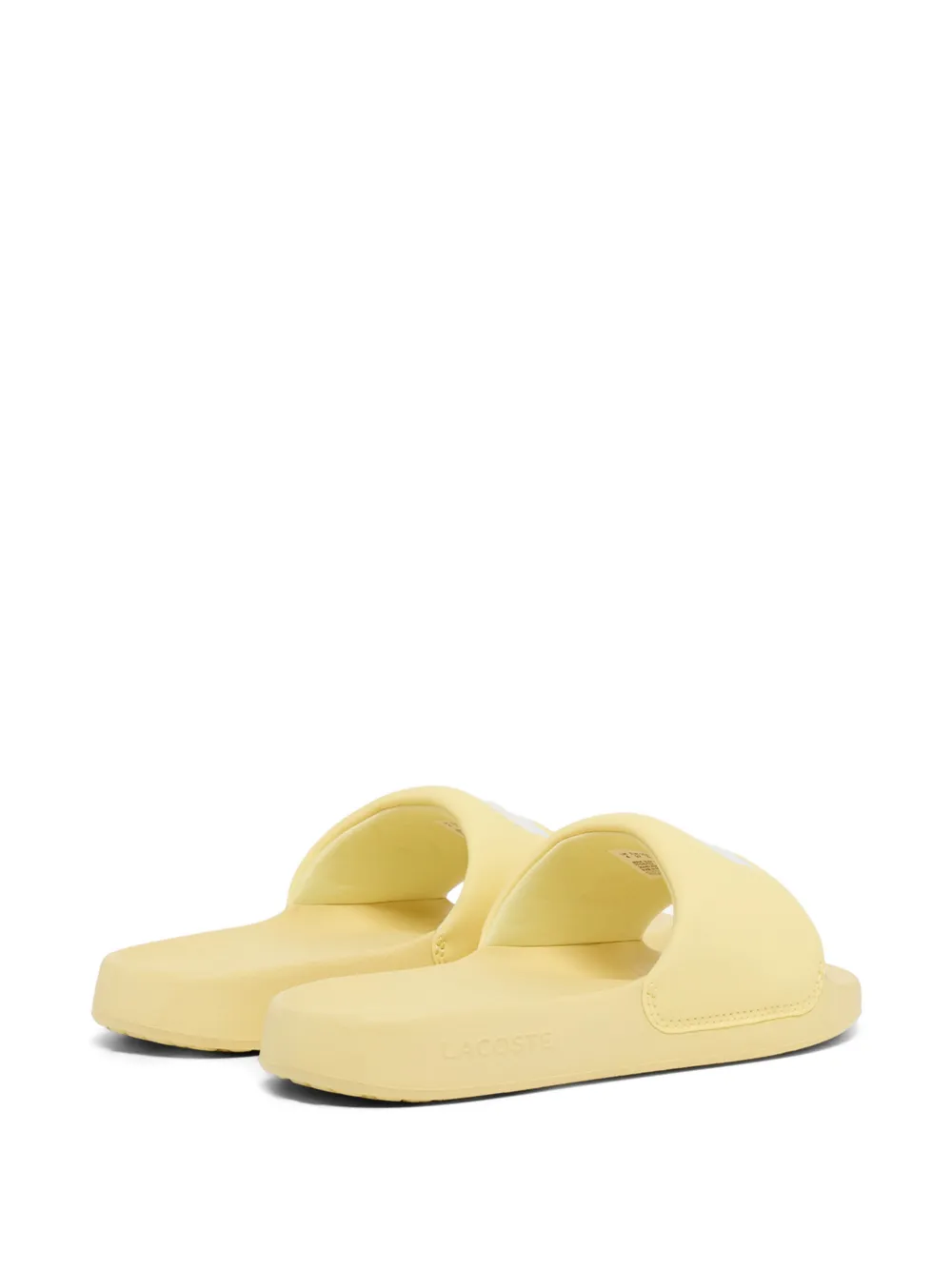 Lacoste Serve Logo Slides In Yellow