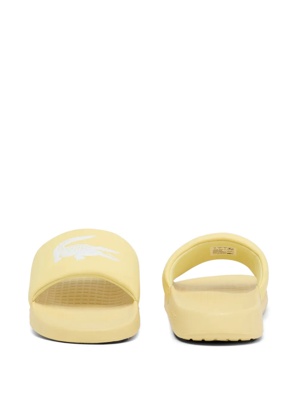 Lacoste Serve Logo Slides In Yellow