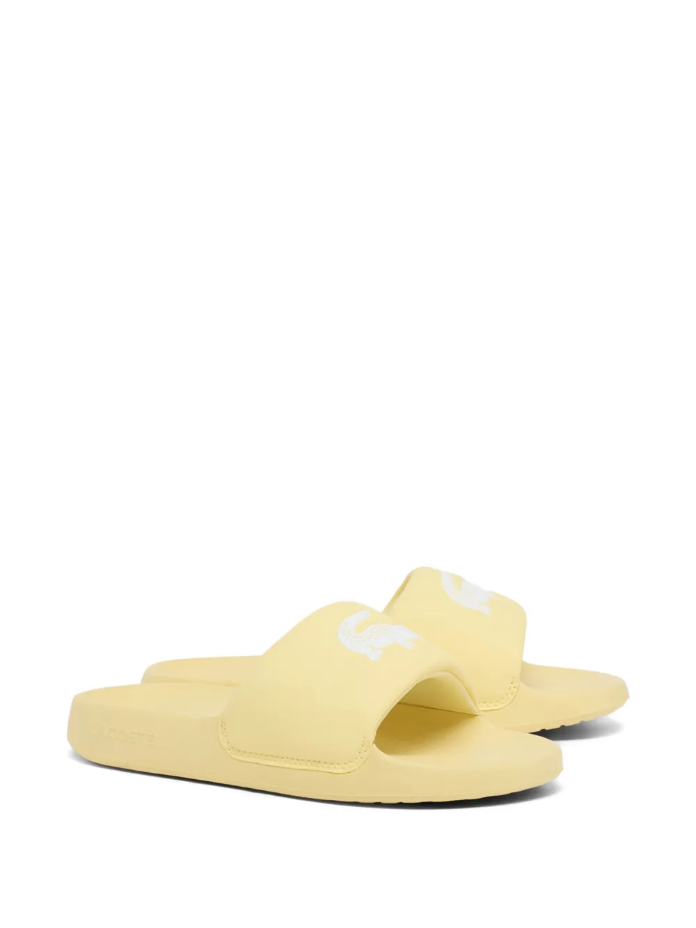 Lacoste Serve Logo Slides In Yellow