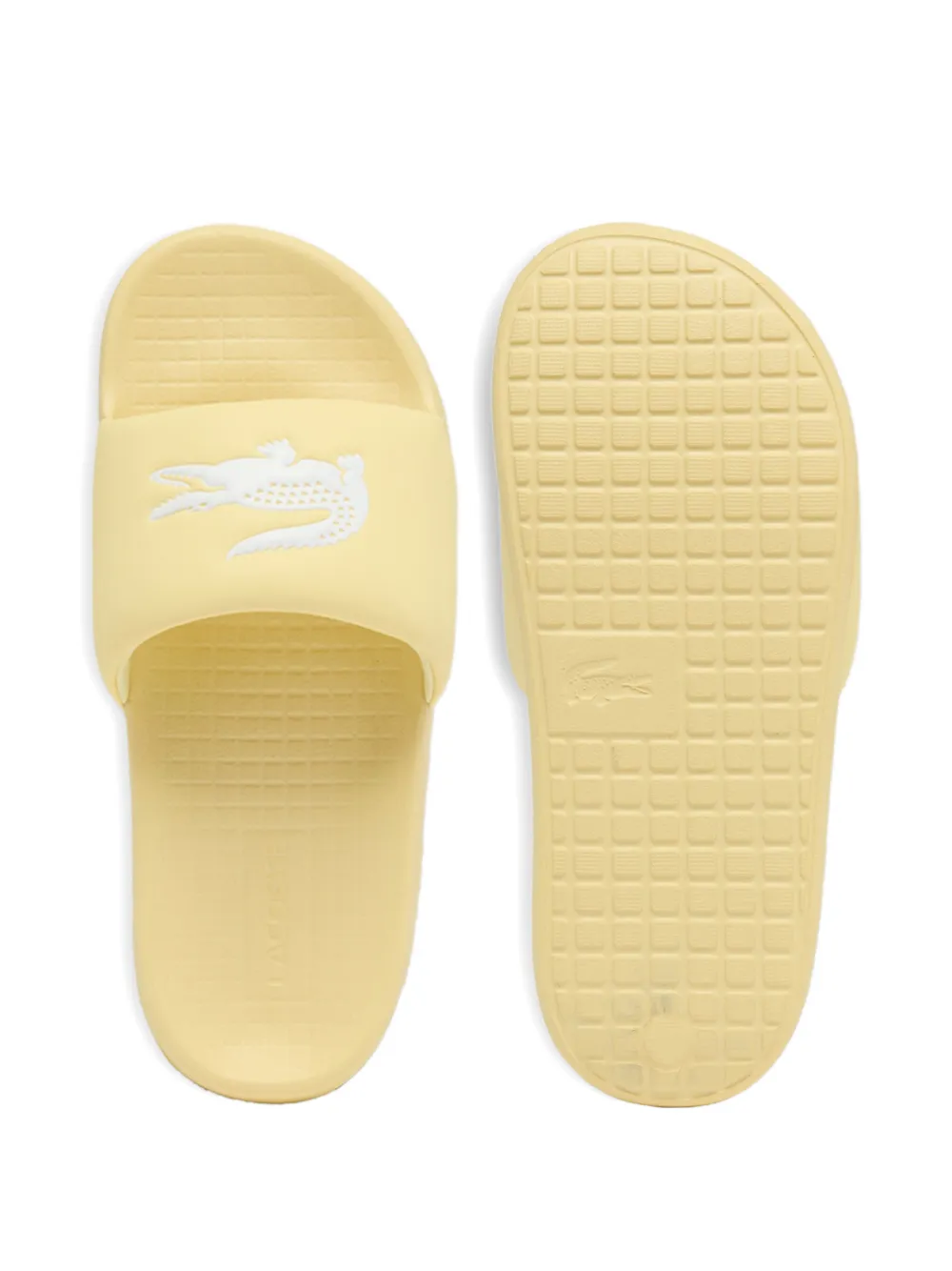 Lacoste Serve Logo Slides In Yellow