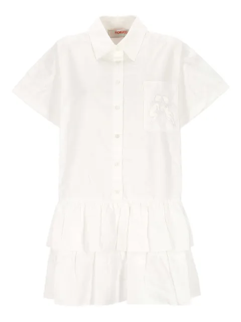 Fiorucci ruffled angels-detail shirt dress