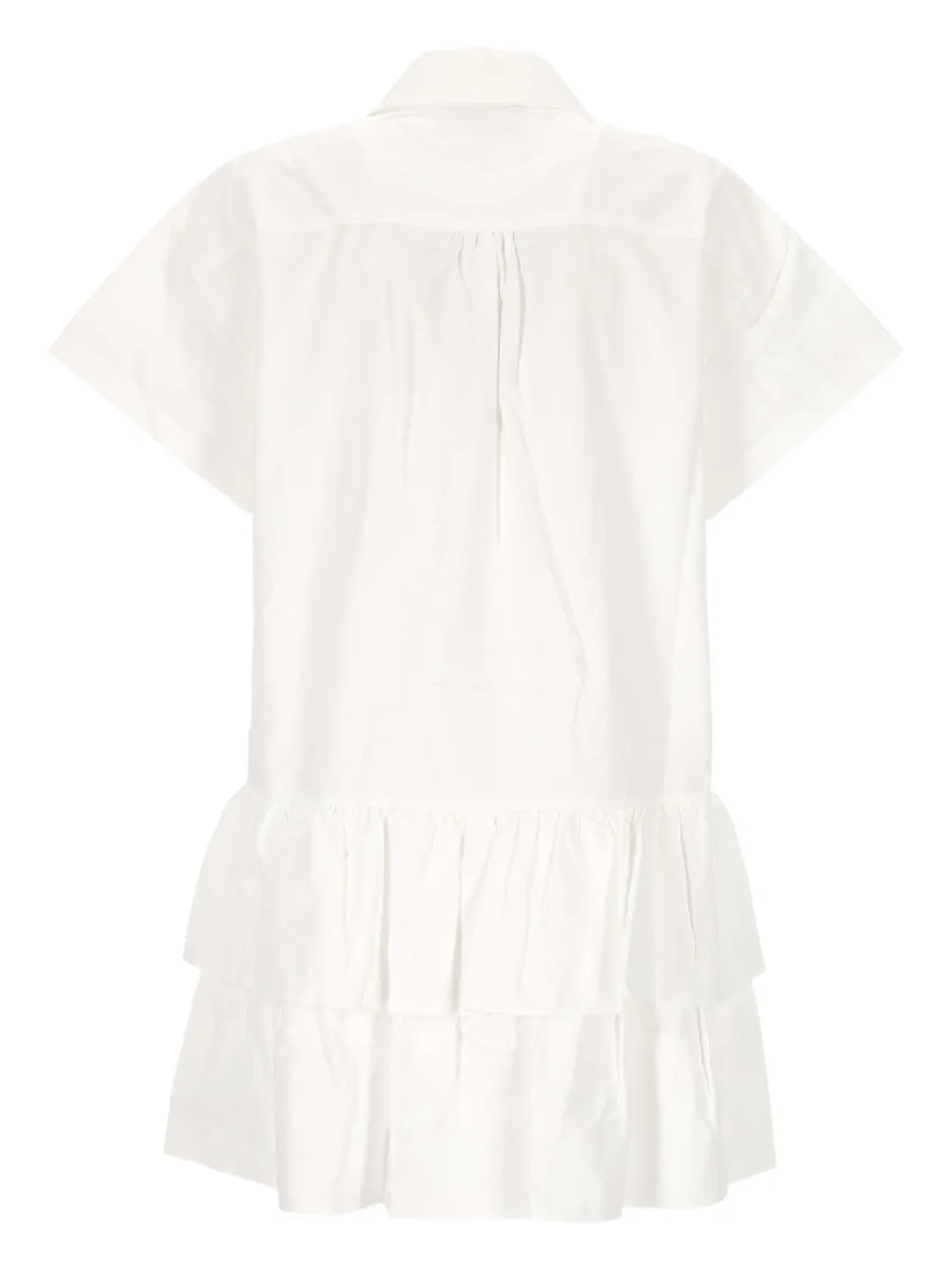 Fiorucci Blousejurk met ruches en engeldetail - Wit