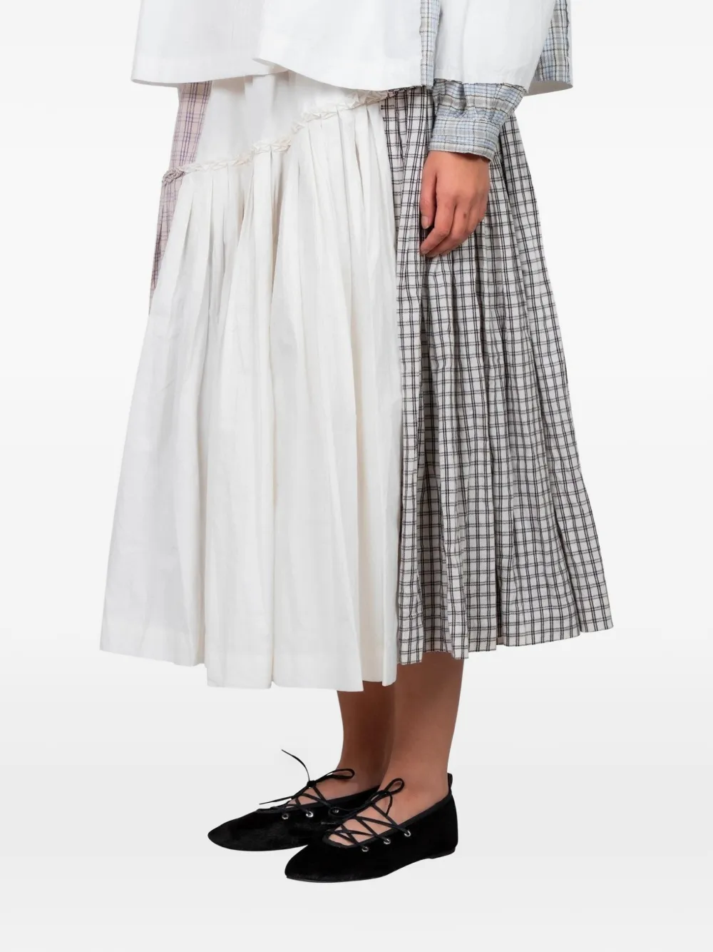 STORY mfg. Pine midi skirt - Wit
