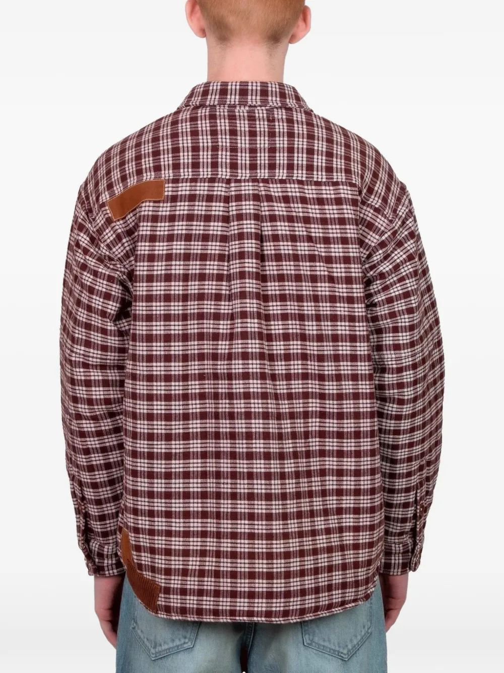  Story Mfg. Harvest Patchwork Overshirt - Brown 