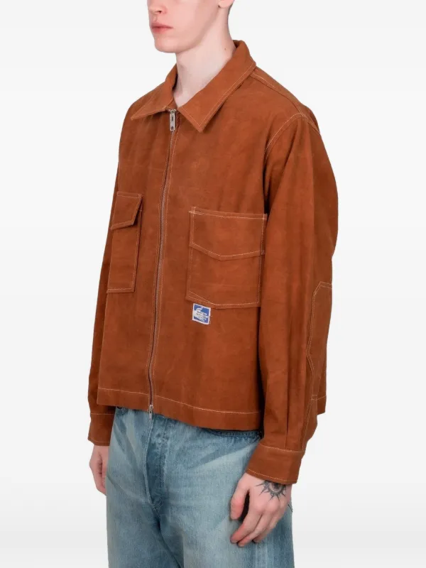 STORY mfg. 555 Pockets zip-up Jacket | Brown | FARFETCH GE