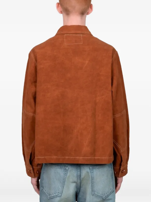 STORY mfg. 555 Pockets zip-up Jacket | Brown | FARFETCH GE