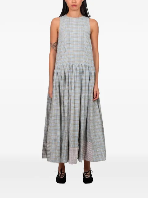 STORY mfg. Echo checked maxi dress