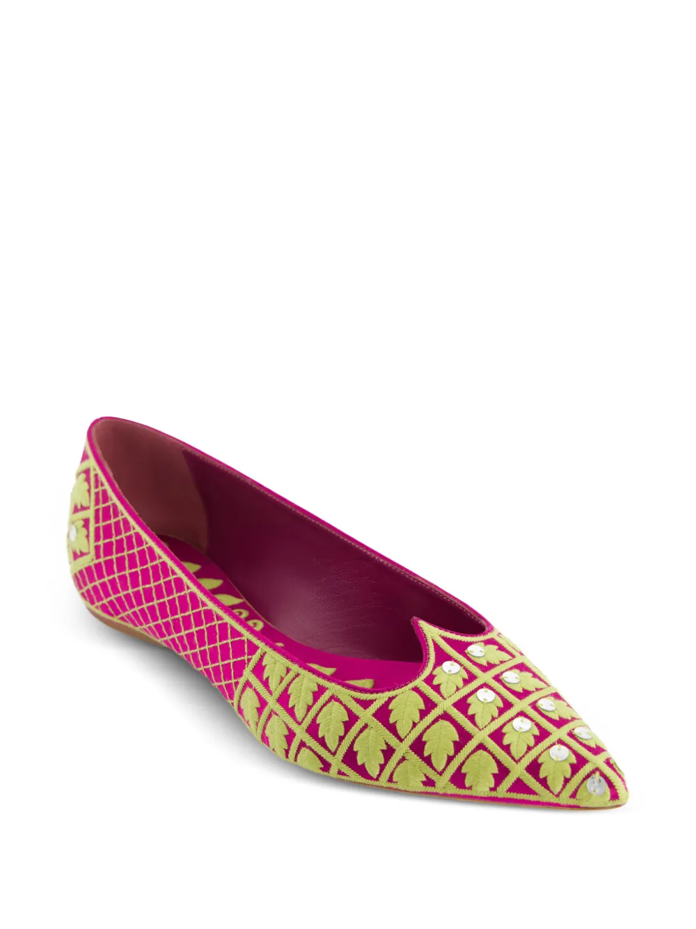 Giambattista Valli Ballerina's met borduurwerk Roze