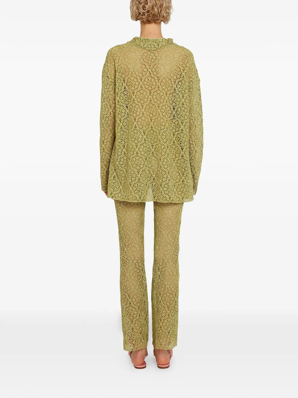Giambattista Valli Broek met kant Groen