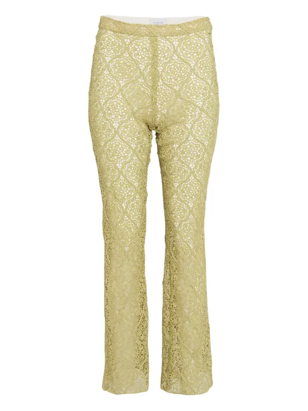 Giambattista Valli Lace Trousers in Green