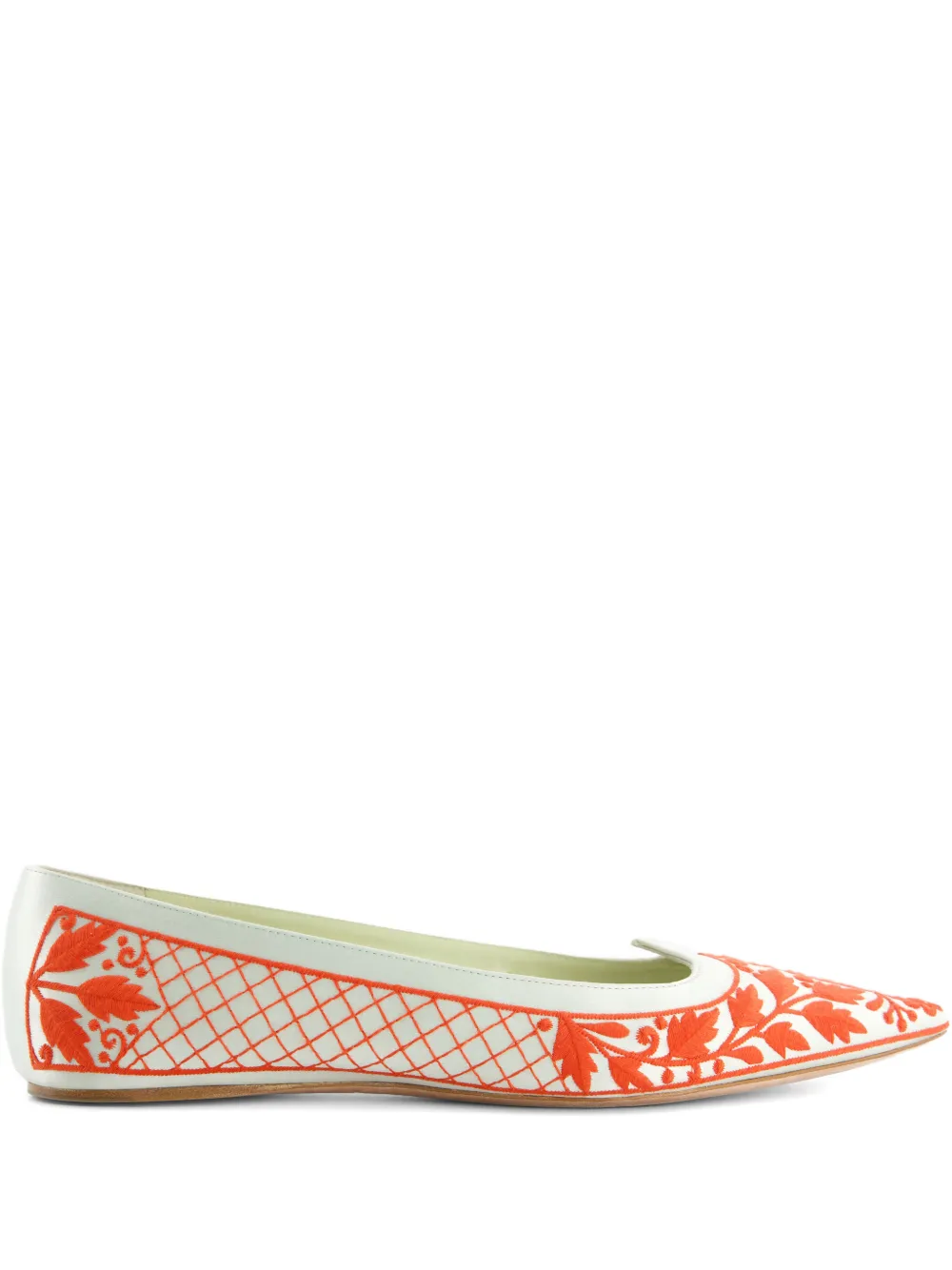 Giambattista Valli Ballerine con ricamo - Bianco