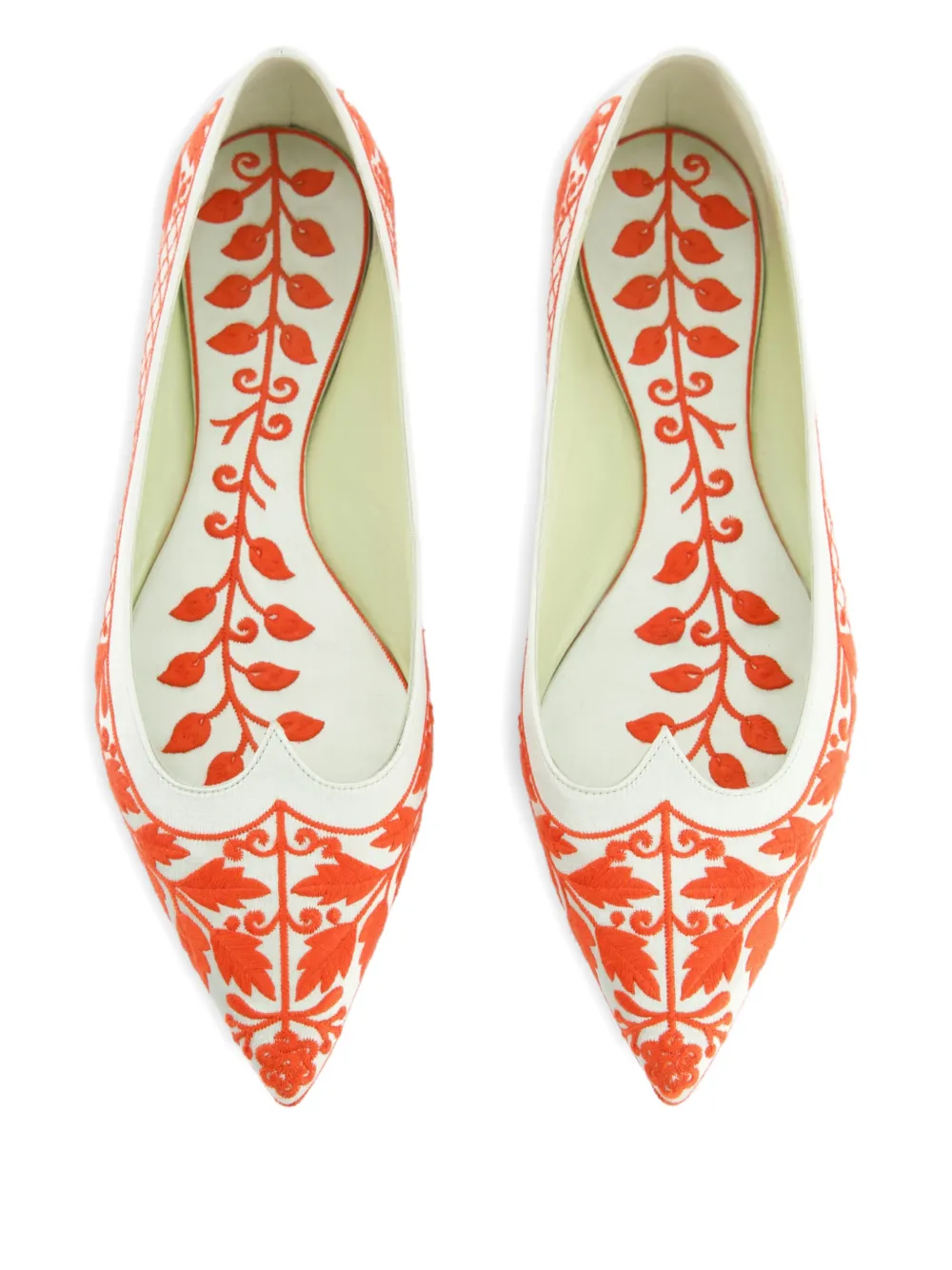 Giambattista Valli Ballerina's met borduurwerk Wit