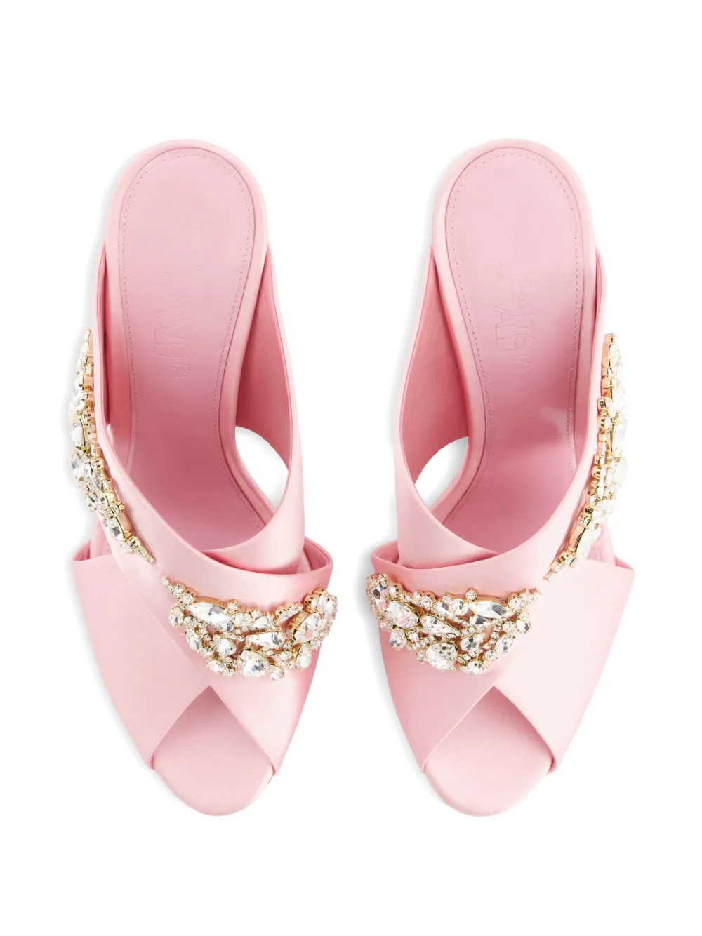 Giambattista Valli Sandalen verfraaid met kristal Roze
