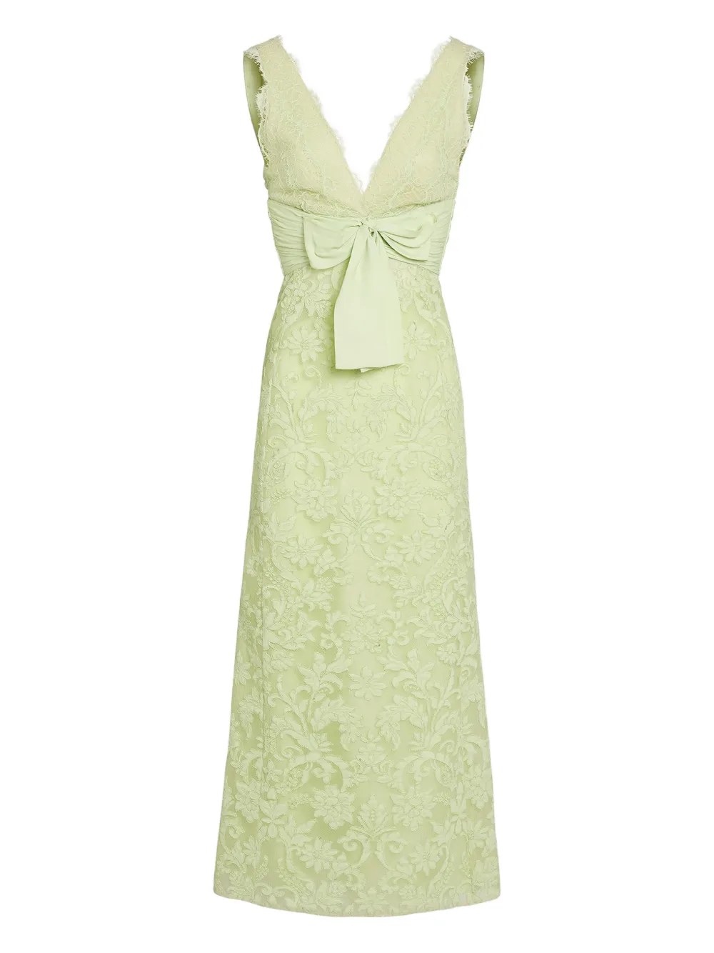 Giambattista Valli Abito lungo con fiocco - Verde