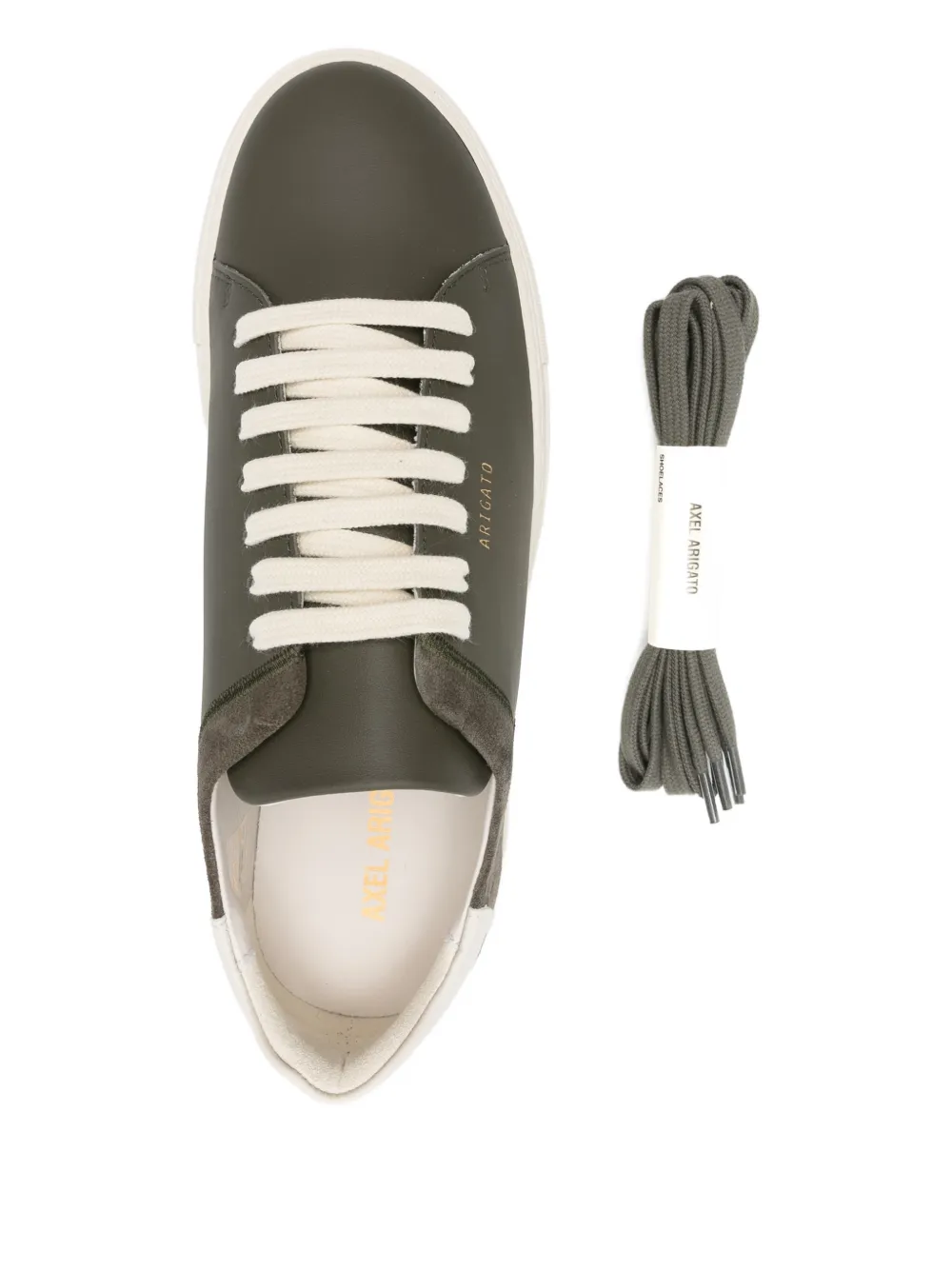 Axel Arigato Clean 90 Split sneakers met suède vlak Groen