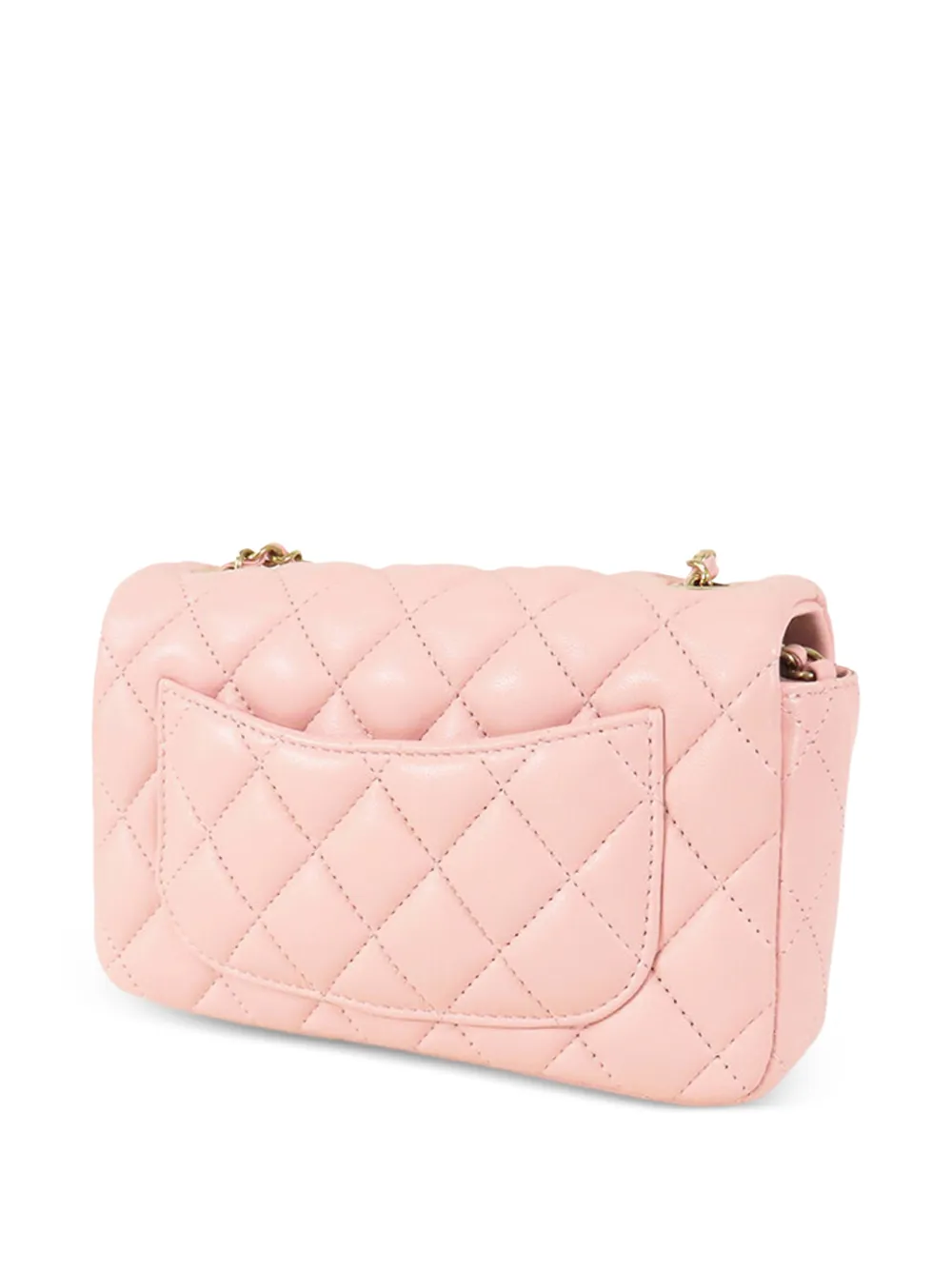 CHANEL Pre-Owned 2021-2025 Mini Rectangular Classic Lambskin Single Flap crossbody bag | Pre-Owned | Image 2