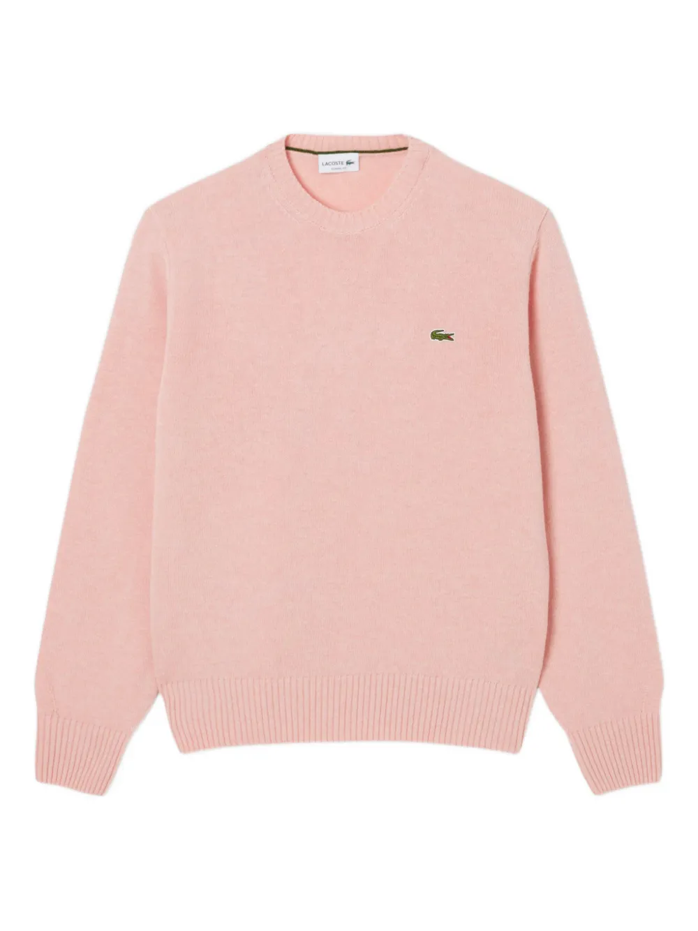 Lacoste crew-neck wool sweater - Rosa