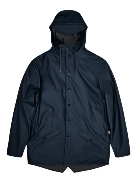 Rains hooded pocket rain jacket
