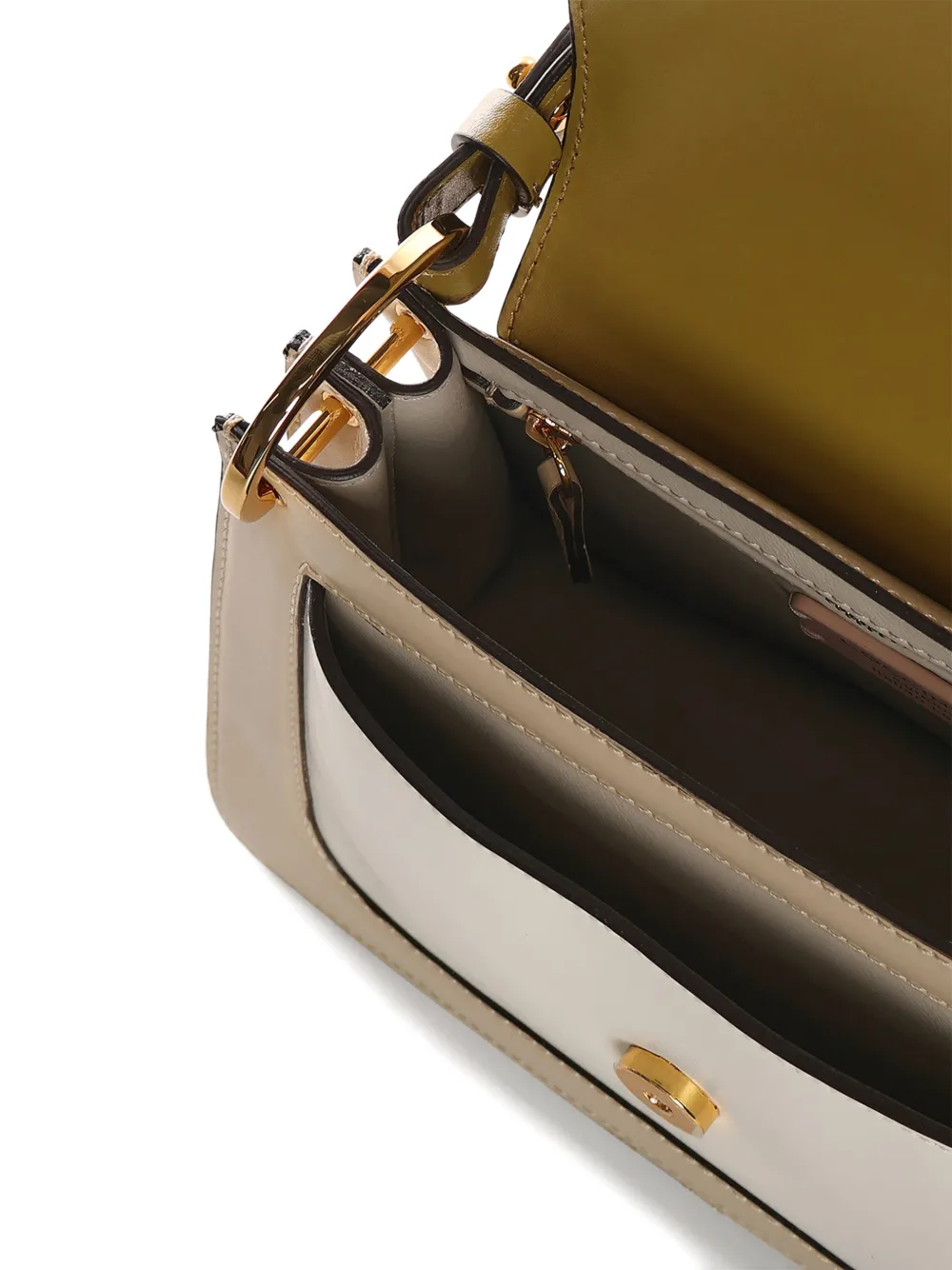 Coccinelle Tweekleurige crossbodytas Beige