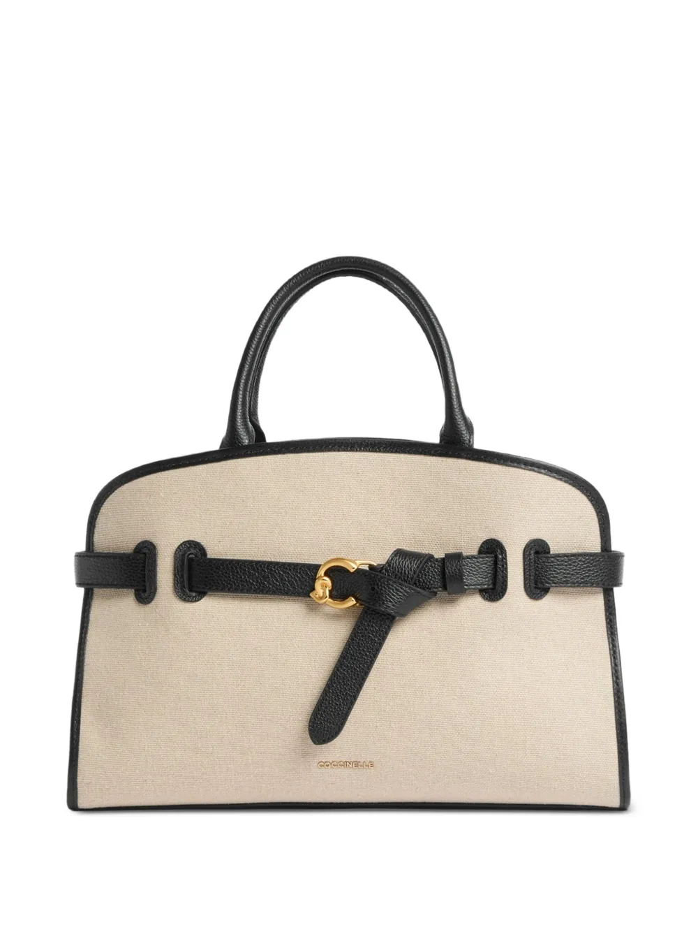 Coccinelle medium Sabine buckled tote bag - Toni neutri