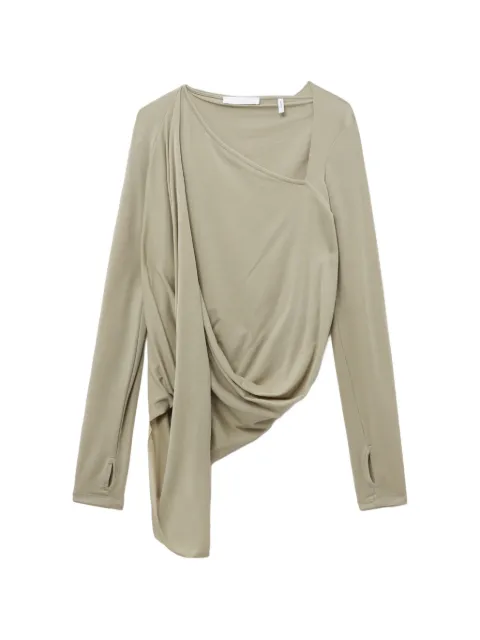 Helmut Lang asymmetric draped top