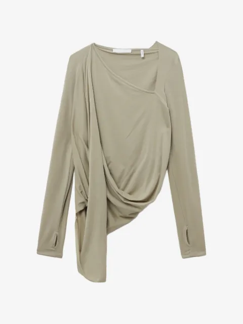 Helmut Lang asymmetric draped top