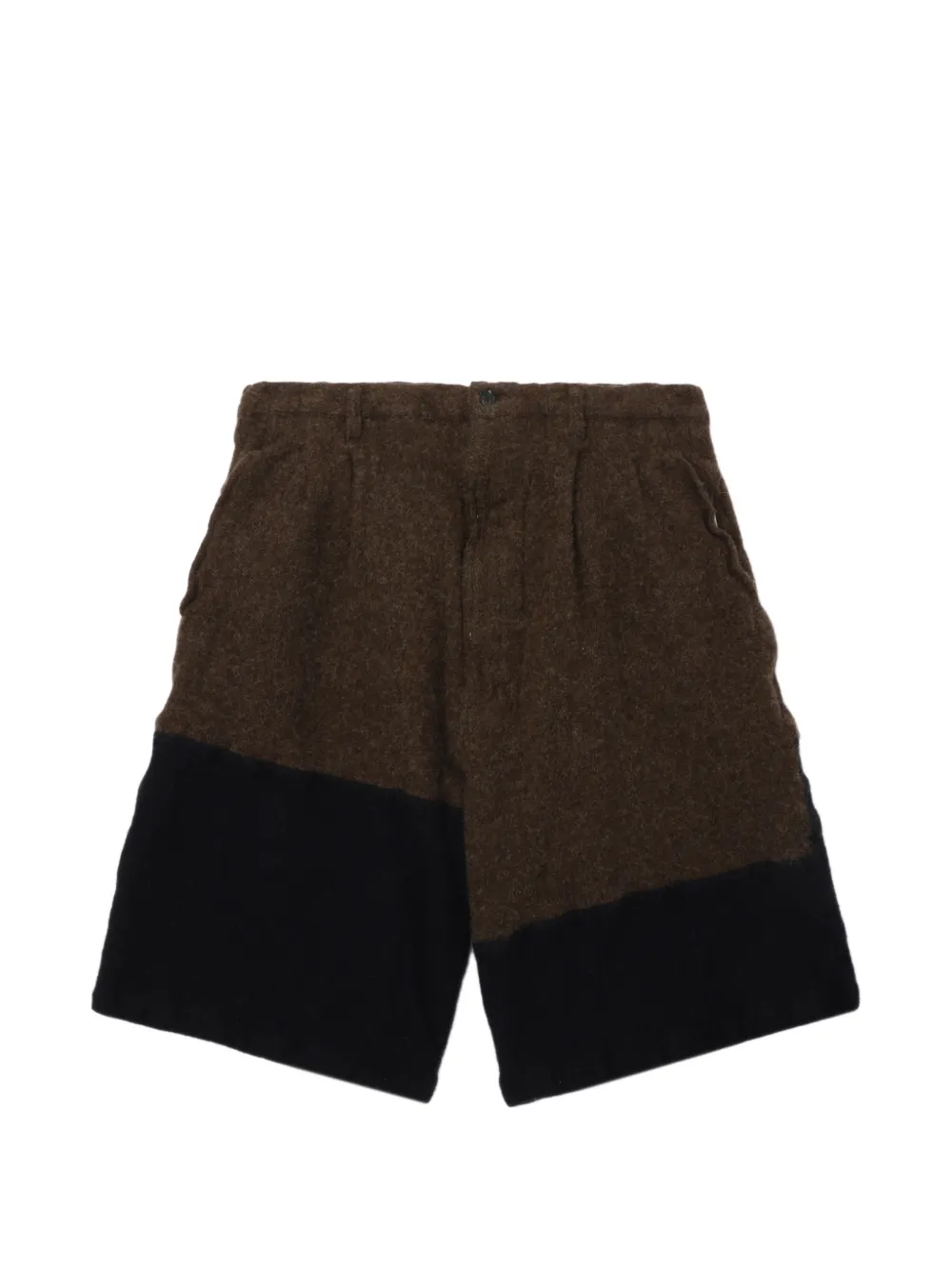 Comme Des Garçons Shirt colour-block shorts - Marrone