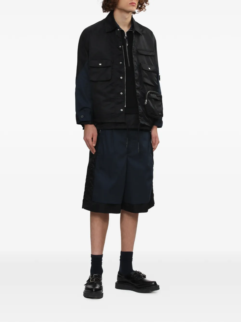 Toga panelled shorts - Blauw