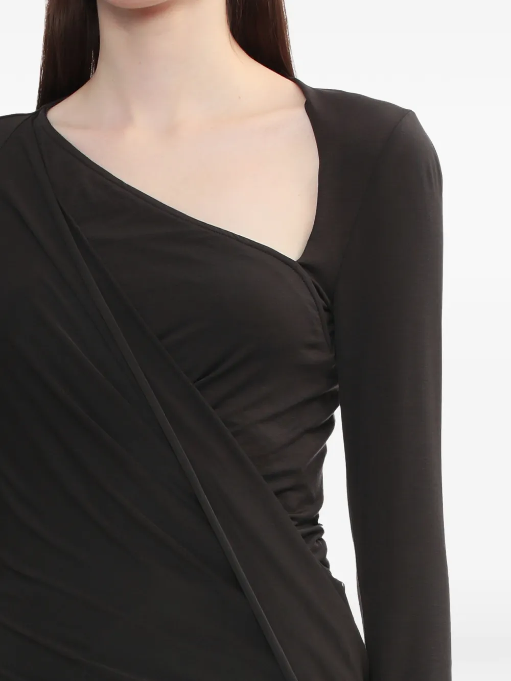 asymmetric draped top