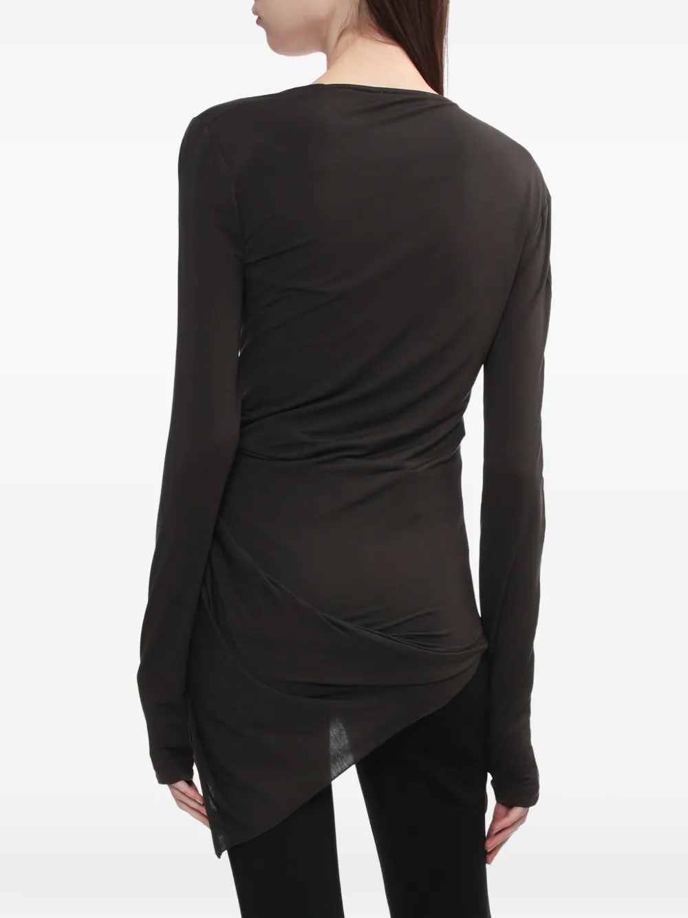asymmetric draped top
