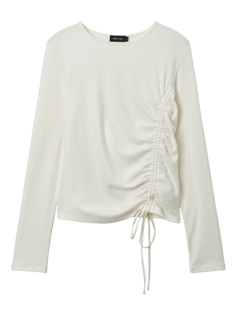tout a coup top fruncido con cordón | neutro | Image 1