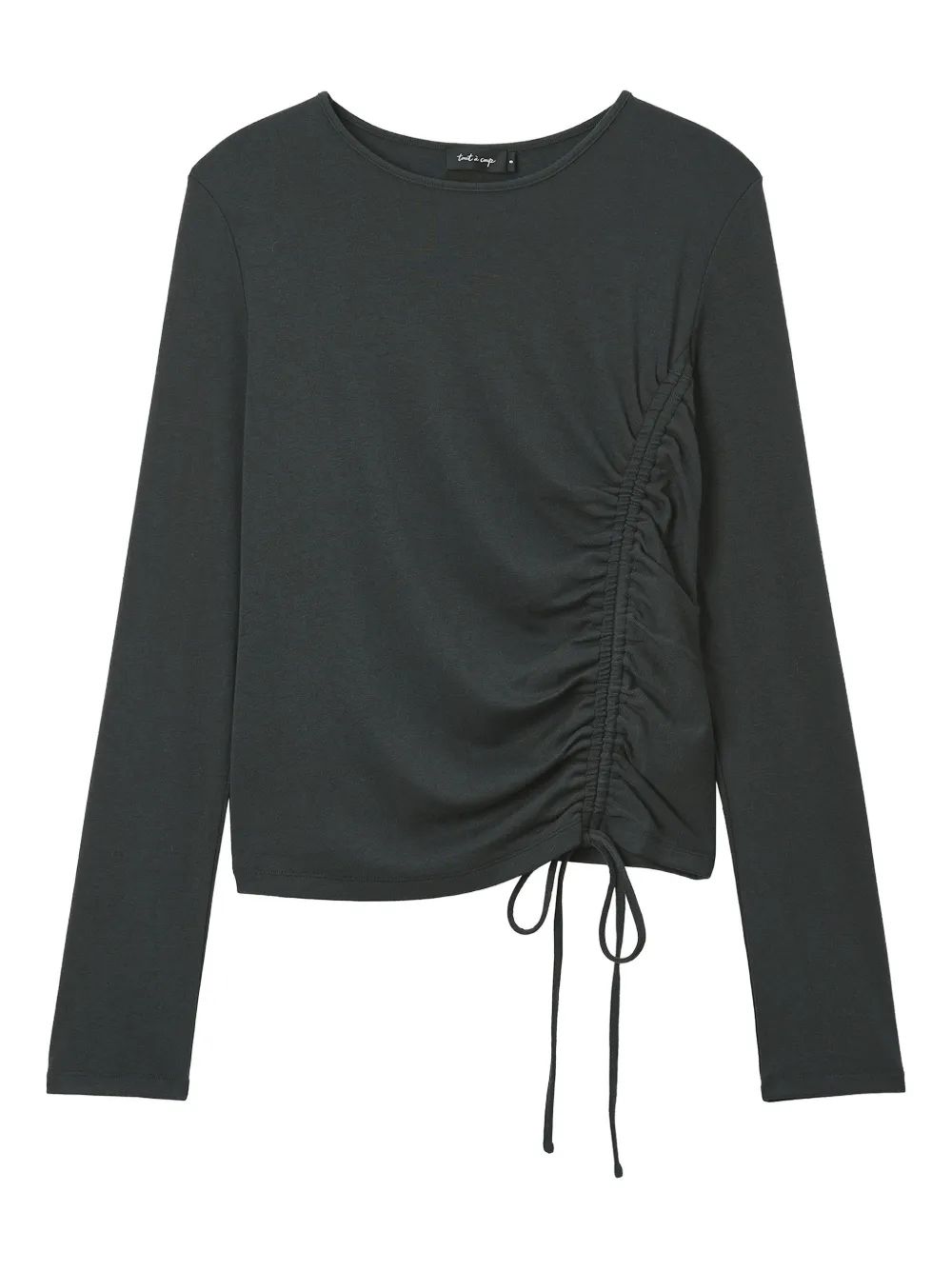 tout a coup tie detail gathered top - Grigio