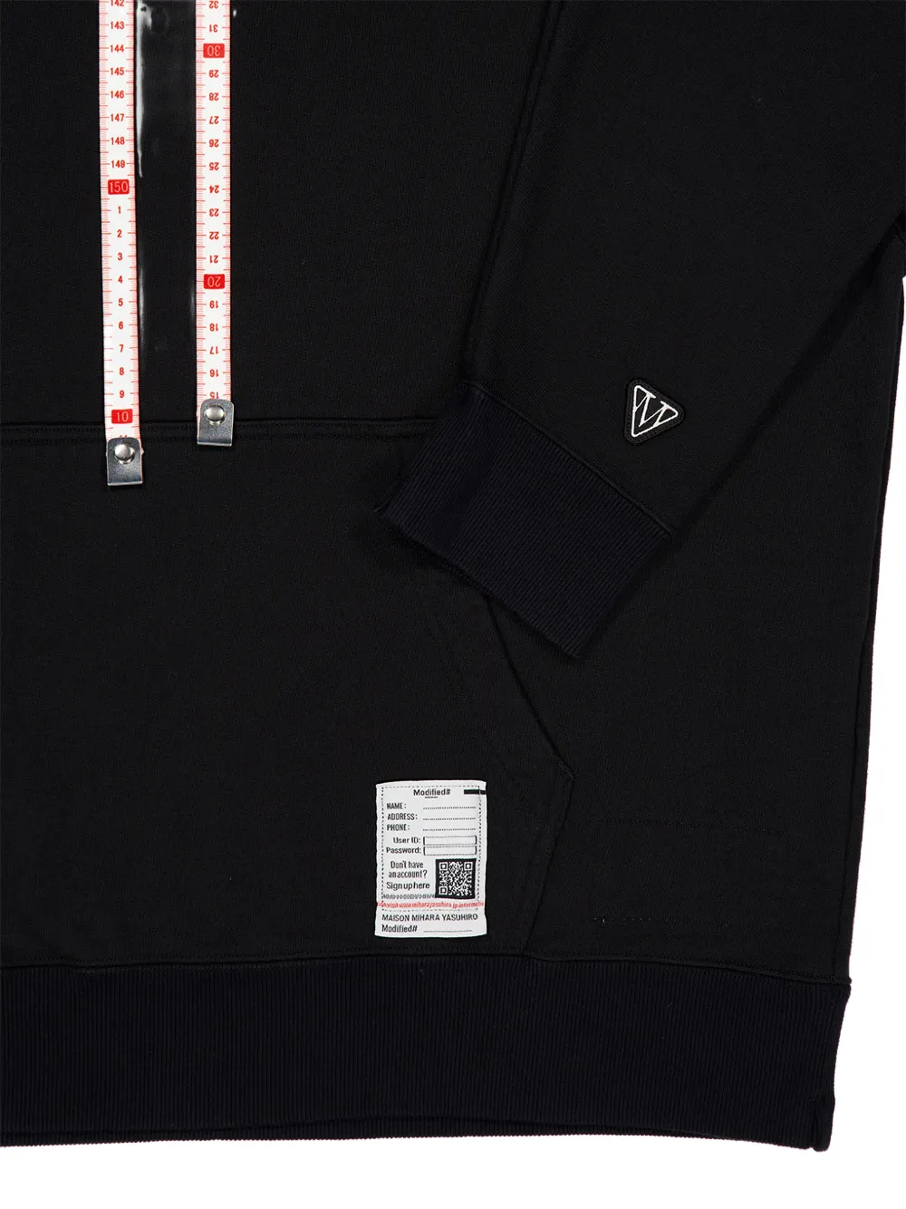 Maison MIHARA YASUHIRO Leon hoodie met borduurwerk Zwart