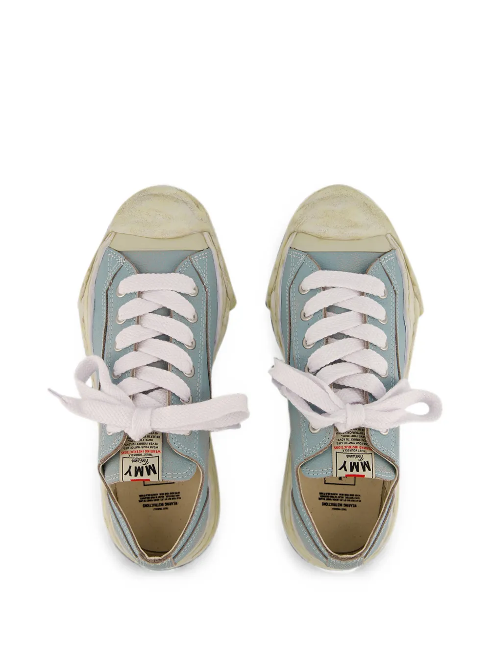 Maison MIHARA YASUHIRO Hank leather sneakers Blauw