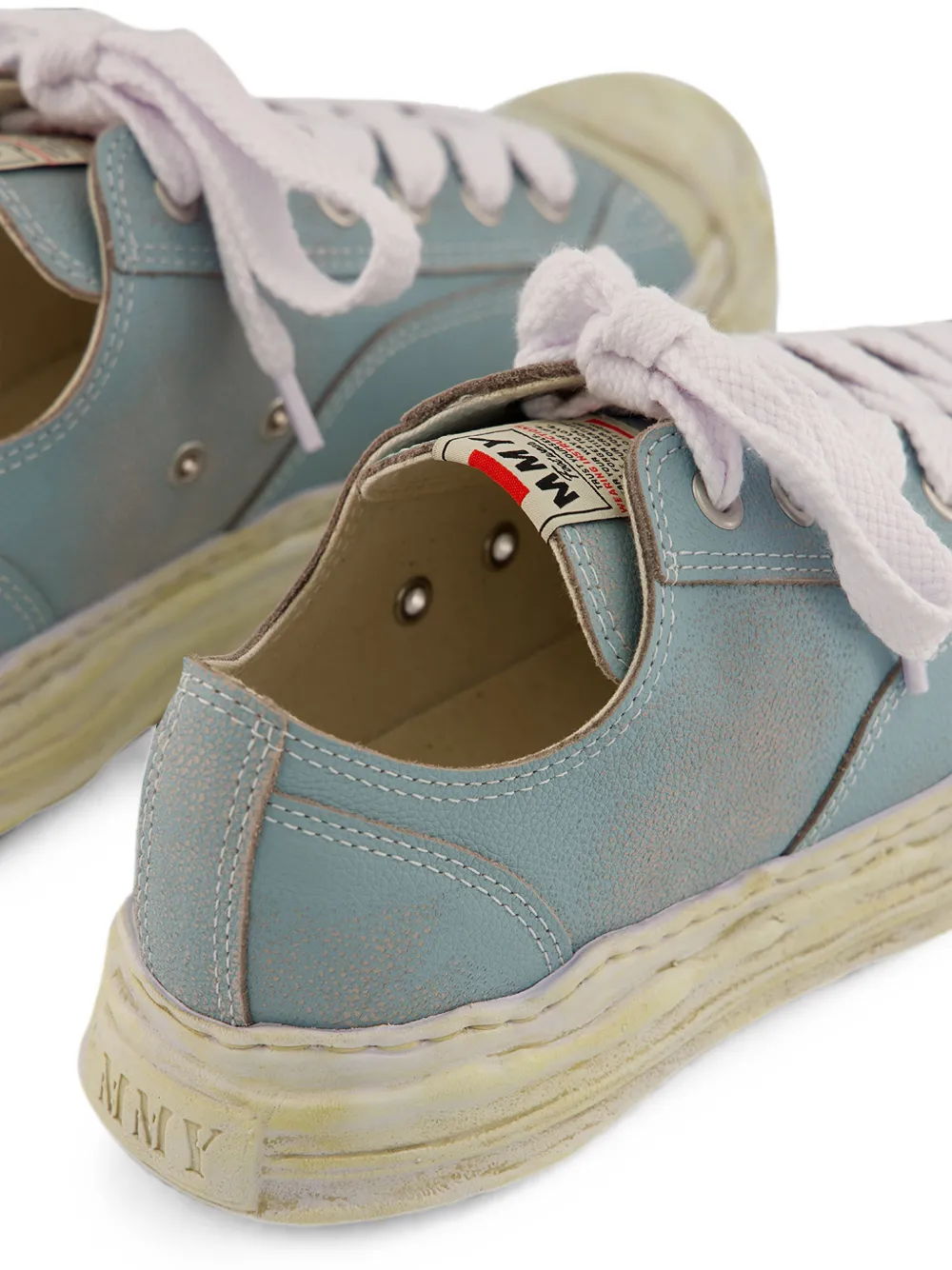 Maison MIHARA YASUHIRO Hank leather sneakers Blauw