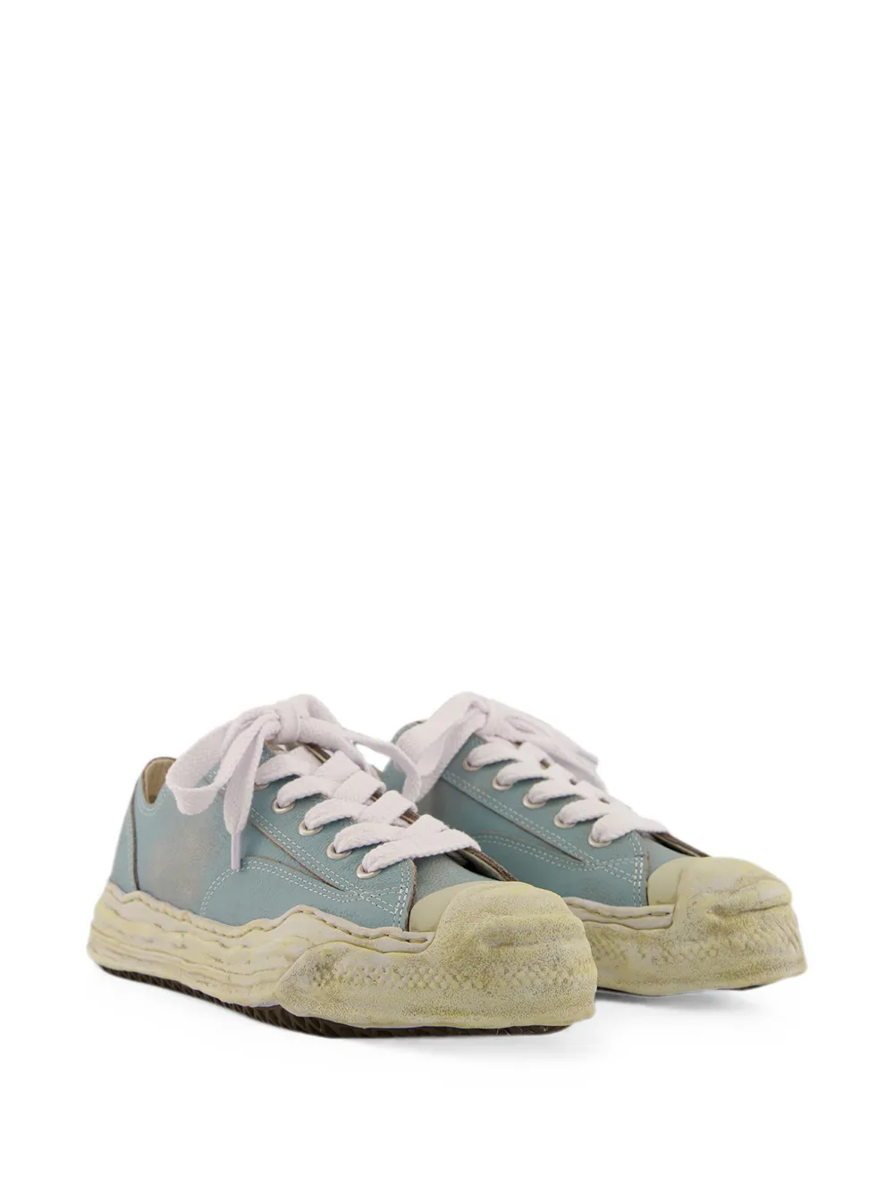 Maison MIHARA YASUHIRO Hank leather sneakers Blauw