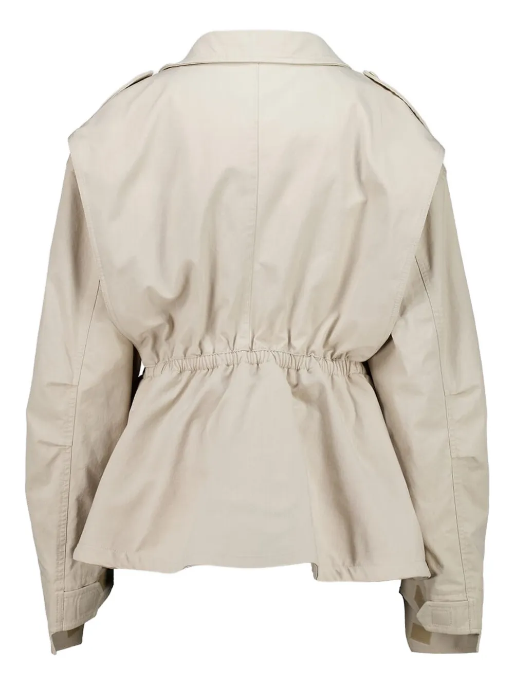 Balenciaga Hourglass parka met zak Beige