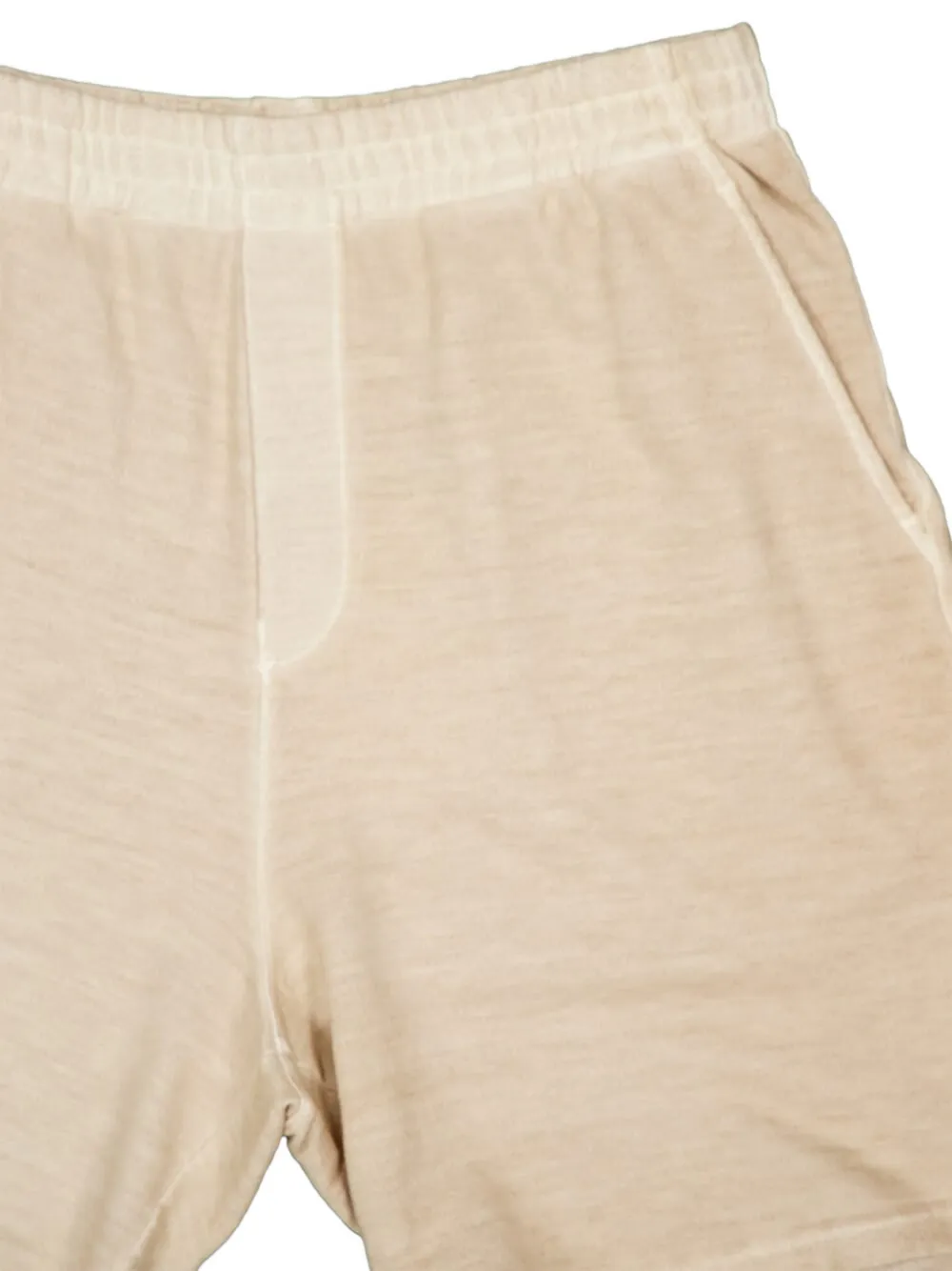  120% Lino Elasticated-waistband Track Shorts - Neutrals 