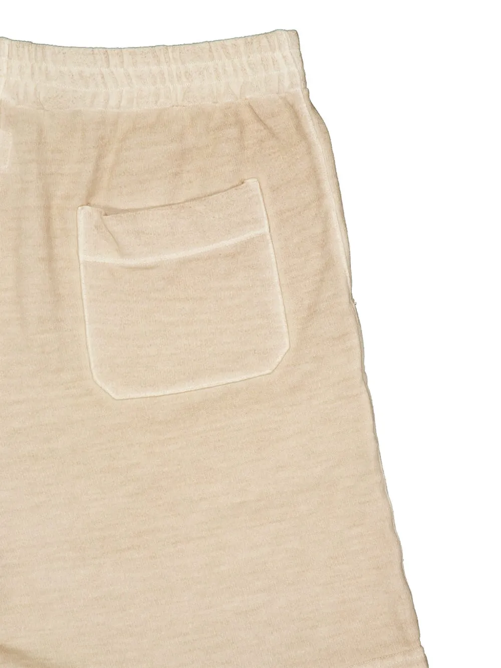 120% Lino Trainingsshorts met elastische tailleband Beige
