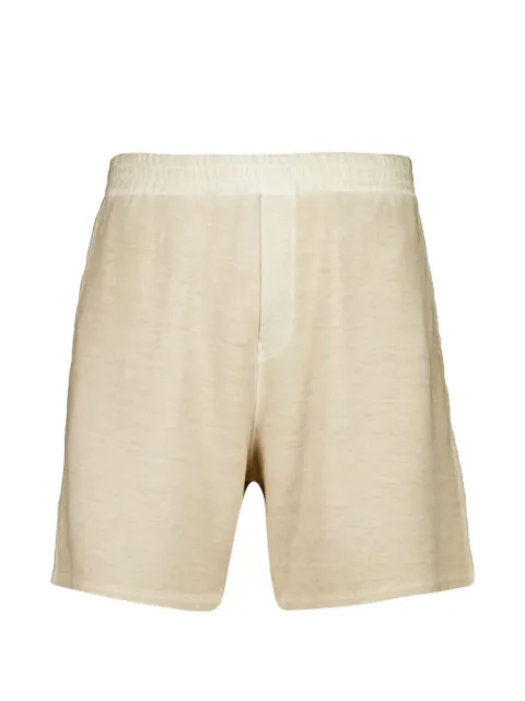 120% Lino elasticated-waistband track shorts
