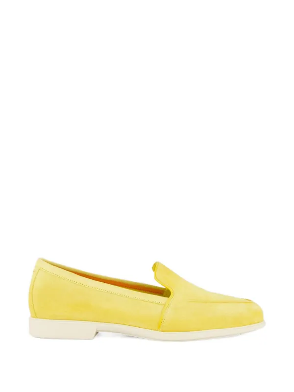 Santoni Yellow Loafers