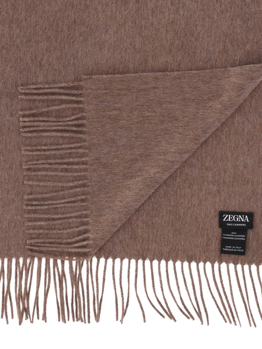 Zegna Oasi-cashmere scarf - Bruin