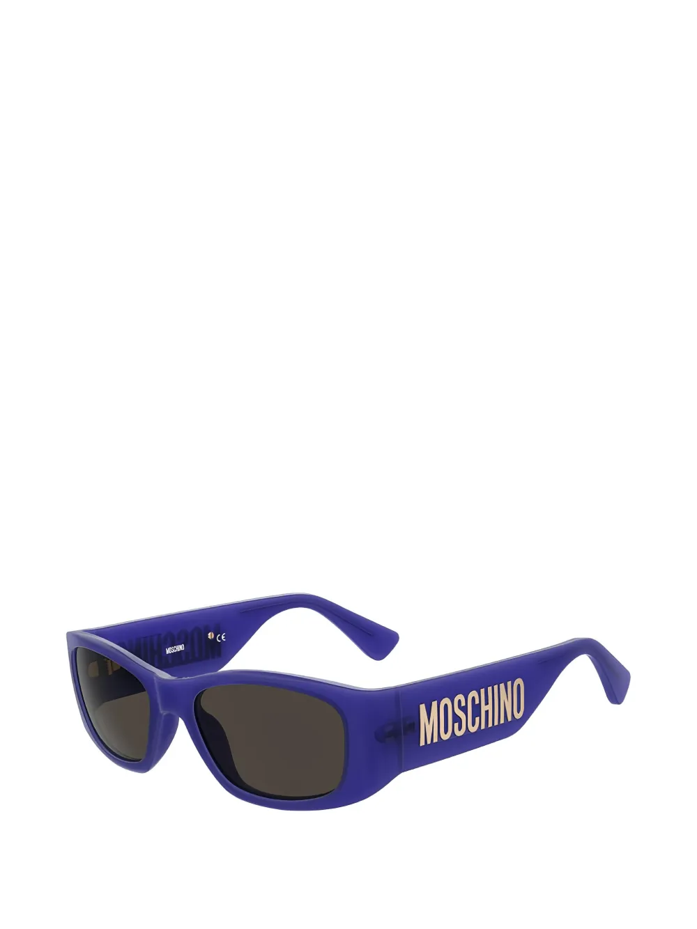 Moschino Eyewear Zonnebril met rechthoekig montuur Paars