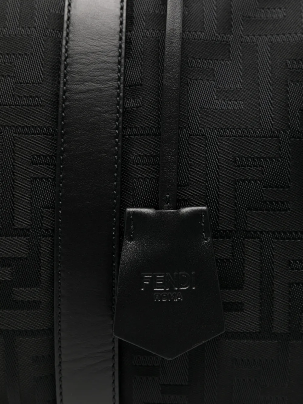 FENDI モノグラム ボストンバッグ | ブラック | FARFETCH JP