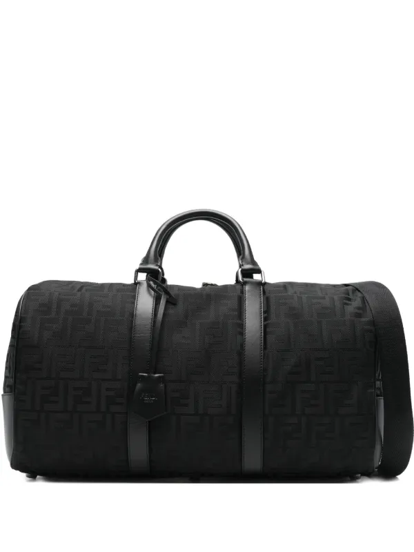 FENDI モノグラム ボストンバッグ | ブラック | FARFETCH JP